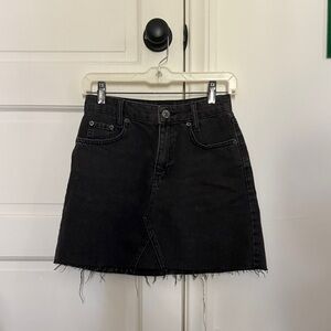 Black Denim Mini Skirt - BDG